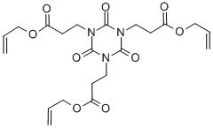 triallyl 2,4,6-trioxo-1,3,5-triazine-1,3,5(2H,4H,6H)-tripropionate Struktur