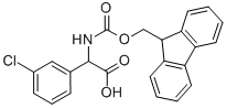 (3-CHLORO-PHENYL)-[(9H-FLUOREN-9-YLMETHOXYCARBONYLAMINO)]-ACETIC ACID Struktur