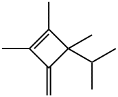 Cyclobutene, 3-isopropyl-1,2,3-trimethyl-4-methylene- (8CI) Struktur