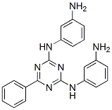 N,N'-Bis(3-aminophenyl)-6-phenyl-1,3,5-triazine-2,4-diamine Struktur