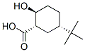 (1alpha,2beta,5alpha)-5-(1,1-dimethylethyl)-2-hydroxycyclohexanecarboxylic acid Struktur