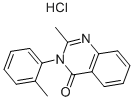 METHAQUALONE HYDROCHLORIDE Struktur