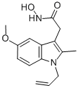 2-(1-Allyl-5-methoxy-2-methyl-1H-indol-3-yl)acetohydroxamic acid Struktur