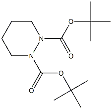 DI-TERT-BUTYL PIPERAZINE-1,2-DICARBOXYLATE Struktur