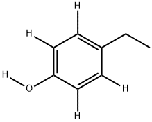 4-ETHYLPHENOL-2,3,5,6-D4, OD Struktur