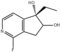 5H-Cyclopenta[c]pyridine-5,6-diol,5-ethyl-1-fluoro-6,7-dihydro-,(5S)-(9CI) Struktur