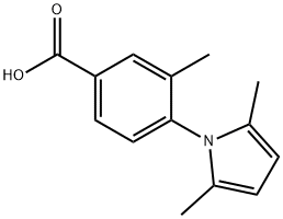 4-(2,5-dimethyl-1H-pyrrol-1-yl)-3-methylbenzoic acid Struktur