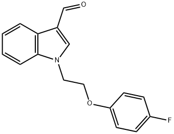 1-[2-(4-FLUOROPHENOXY)ETHYL]-1H-INDOLE-3-CARBALDEHYDE Struktur