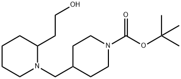 1-Boc-4-[2-(2-hydroxyethyl)piperidin-1-ylMethyl]piperidine Struktur