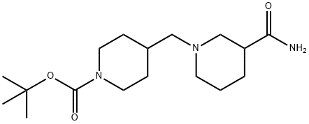 1-Boc-4-(3-carbaMoylpiperidin-1-ylMethyl)piperidine Struktur