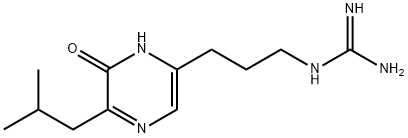 1-[3-[1,6-Dihydro-5-(2-methylpropyl)-6-oxopyrazin-1-yl]propyl]guanidine Struktur