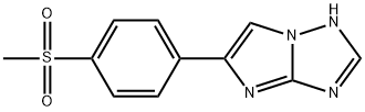 5-[4-(Methylsulfonyl)phenyl]-1H-imidazo[1,2-b][1,2,4]triazole Struktur