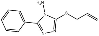 3-(allylsulfanyl)-5-phenyl-4H-1,2,4-triazol-4-ylamine Struktur