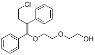 2-[2-[(Z)-4-chloro-1,2-diphenyl-but-1-enoxy]ethoxy]ethanol Struktur