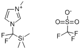 1-TRIMETHYLSILYL-DIFLUOROMETHYL-3-METHYLIMIDAZOLIUM TRIFLATE Struktur