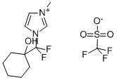 1-(1,1-DIFLUORO-1-CYCLOHEXANOL-1-YL-METHYL)-3-METHYLIMIDAZOLIUM TRIFLATE Struktur