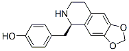 (+)-4-[[(R)-5,6,7,8-Tetrahydro-1,3-dioxolo[4,5-g]isoquinoline-5-yl]methyl]phenol Struktur