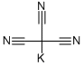 POTASSIUM TRICYANOMETHANIDE Struktur