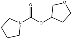 1-Pyrrolidinecarboxylicacid,tetrahydro-3-furanylester(9CI) Struktur