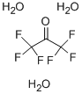 Hexafluoroacetone trihydrate Struktur