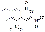 4-Isopropyl-3-methyl-2,6-dinitro-1-[(E)-2-nitrovinyl]benzene Struktur