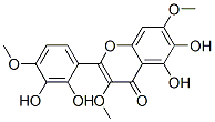 2-(2,3-Dihydroxy-4-methoxyphenyl)-5,6-dihydroxy-3,7-dimethoxy-4H-1-benzopyran-4-one Struktur