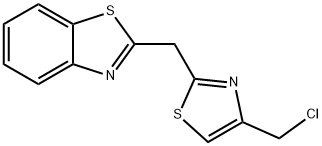 2-([4-(CHLOROMETHYL)-1,3-THIAZOL-2-YL]METHYL)-1,3-BENZOTHIAZOLE Struktur