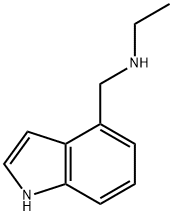 1H-INDOLE-4-METHANAMINE, N-ETHYL- Struktur