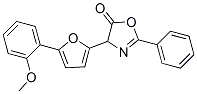 5(4H)-Oxazolone,  4-[5-(2-methoxyphenyl)-2-furanyl]-2-phenyl- Struktur