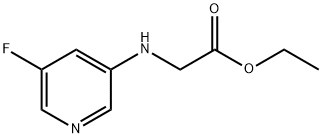 Glycine, N-(5-fluoro-3-pyridinyl)-, ethyl ester (9CI) Struktur