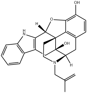 (4BS,8R,8AS,14BR)-5,6,7,8,14,14B-HEXAHYDRO-7-(2-METHYL-2-PROPENYL)-4,8-METHANOBENZOFURO[2,3-A]PYRIDO[4,3-B]CARBAZOLE-1,8A(9H)-DIOL HYDROCHLORIDE Struktur