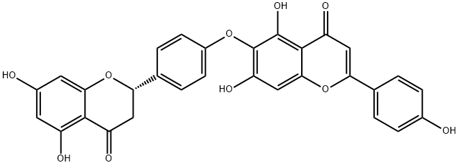 2-[4-[[5,7-Dihydroxy-2-(4-hydroxyphenyl)-4-oxo-4H-1-benzopyran-6-yl]oxy]phenyl]-2,3-dihydro-5,7-dihydroxy-4H-1-benzopyran-4-one