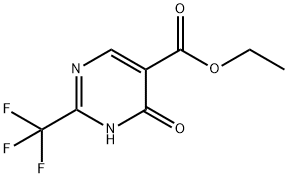 ETHYL 4-HYDROXY-2-(TRIFLUOROMETHYL)PYRIMIDINE-5-CARBOXYLATE Struktur