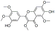 6-Hydroxy-2-(3-hydroxy-4,5-dimethoxyphenyl)-3,5,7-trimethoxy-4H-1-benzopyran-4-one Struktur