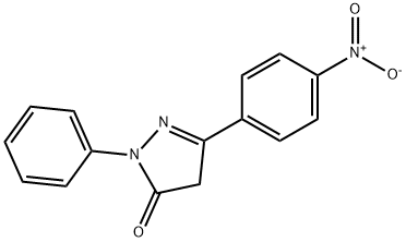 3-(4-NITROPHENYL)-1-PHENYL-2-PYRAZOLIN-5-ONE Struktur