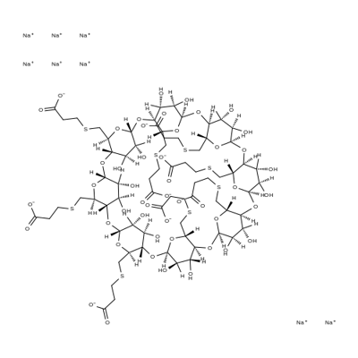 Sugammadex sodium Structure