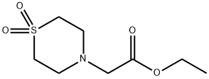 ETHYL 2-(1,1-DIOXO-1LAMBDA6,4-THIAZINAN-4-YL)ACETATE Struktur