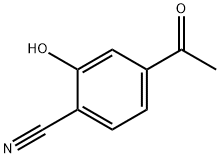 Benzonitrile, 4-acetyl-2-hydroxy- (9CI) Struktur