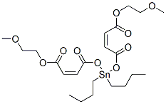 2-methoxyethyl (Z,Z)-11,11-dibutyl-6,9,13-trioxo-2,5,10,12-tetraoxa-11-stannahexadeca-7,14-dien-16-oate Struktur