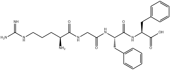 H-ARG-GLY-PHE-PHE-OH Structure