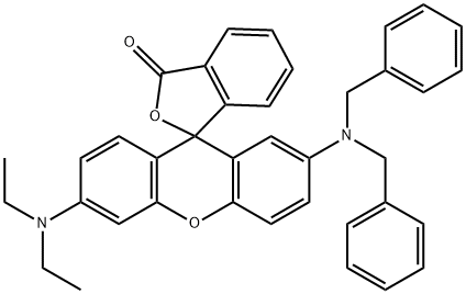 2'-(二芐基氨基)-6'-(二乙氨基)熒烷 結(jié)構(gòu)式