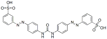 3,3'-[Carbonylbis[(imino-4,1-phenylene)azo]]bis(benzenesulfonic acid) Struktur