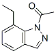 1H-Indazole,  1-acetyl-7-ethyl-  (9CI) Struktur