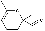 2H-Pyran-2-carboxaldehyde, 3,4-dihydro-2,6-dimethyl- (9CI) Struktur