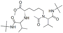 L-Lysine, N6-acetyl-N2,N6-bis[1-[[(1,1-dimethylethyl)amino]carbonyl]-2-methylpropyl]-, methyl ester (9CI) Struktur