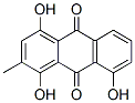 1,4,8-Trihydroxy-2-methyl-9,10-anthracenedione Struktur