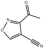 4-Isoxazolecarbonitrile,3-acetyl- Struktur