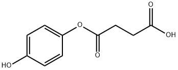 Mono(4-hydroxyphenyl) succinate Struktur