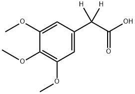 3,4,5-TRIMETHOXYPHENYLACETIC-2,2-D2 ACID Struktur