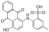 2-(4-Hydroxy-9,10-dioxoanthracene-1-ylamino)-5-methylbenzenesulfonic acid Struktur